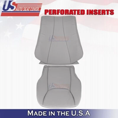 Серый кожаный чехол на сиденье снизу и сверху для водителя Mercedes Benz S430 2000–2006 годов выпуска - Изображение 1 из 4