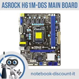AsRock H61M-DGS Motherboard Socket LGA1155 Slot Ram DDR3 Scheda Madre - Foto 1 di 1