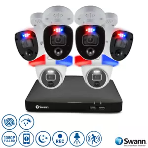 Swann 8 Channel 2TB DVR 4K Enforcer Bullet Cameras Dome Cam - SWDVK-856804RL2DE - Picture 1 of 12
