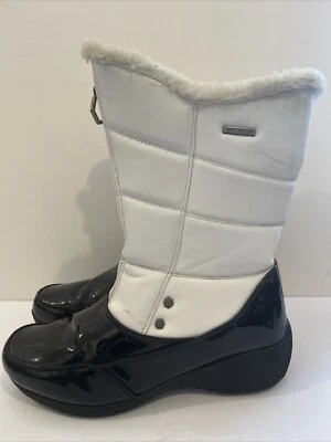 Botas de Nieve KHOMBU Mujer Blancas 0.5" Plataforma Impermeables Punta Redonda Cuña Talla 9 Foto 1 de 4