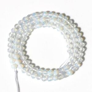 Faceted Stone Bead Round Loose Beads DIY Bracelet Necklace Jewelry 15'' 2/3/4mm