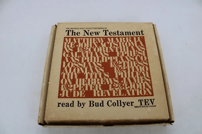 The New Testament 10” Vinyl Records By Bud Collyer American Bible Society Braill - Image 1 of 4