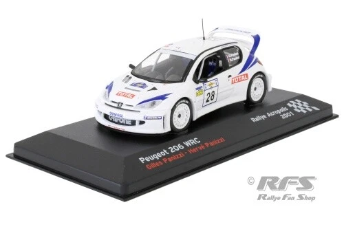 Peugeot 206 WRC Panizzi Rallye Rally Acropolis 2001 1:43 Altaya IXO - Bild 1 von 1