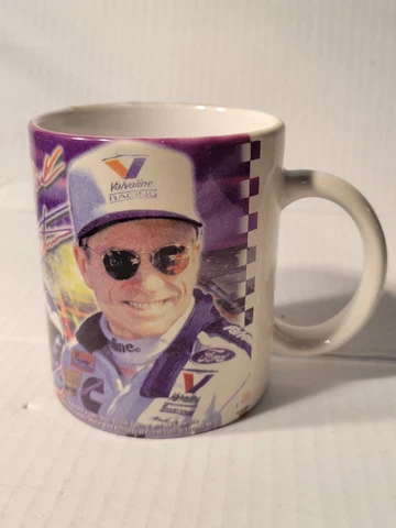 Vintage 1996 Team Reflections Mark Martin Nascar Valvoline Coffee Mug/Cup 8oz Cover