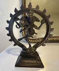 Vintage Bronze Statue of Lord Shiva Nataraja Dancing Statue - Imagen 1 de 5