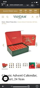 2024 Christmas Tea Advent Calendar 24 Unique Loose Leaf Teas Holiday Gift Set - Picture 1 of 4
