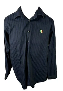 CALVIN KLEIN Mens 34/35 Blue Checker Long Sleeve Button Down Shirt - Picture 1 of 5