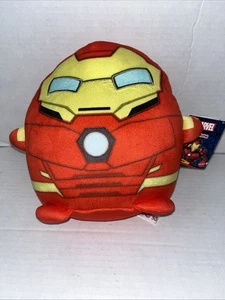 Marvel Cuutopia 8 Zoll Iron Man weiches Plüschtier rot und gelb Mattel - Bild 1 von 2