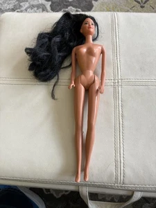 Vintage Mattel 1966 Barbie Doll Twist N Turn Long Black Hair No Clothes HONGKONG - Picture 1 of 4