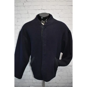 Bulwark Fleece Work Jacket Fire Resistant FR Mens Size 2XL XXL Blue - Picture 1 of 8
