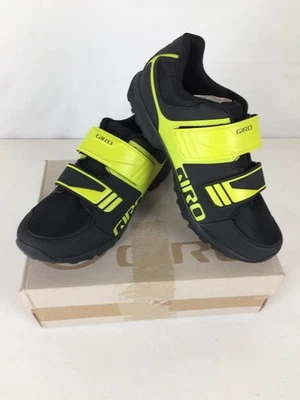 Open Box Giro Berm Men's Mountain Bike Shoes, Black/Citron Green Cover, M42 - Image 1 of 4