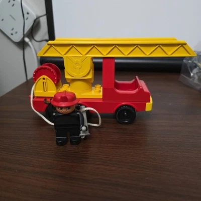 Винтажный LEGO Duplo 1987 пожарная машина город пожарный набор 2637 пожарная машина полный - Изображение 1 из 4