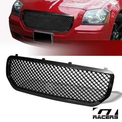 For 2005-2007 Dodge Magnum Black Luxury Mesh Front Bumper Grill Grille Guard ABS - Imagem 1 de 4