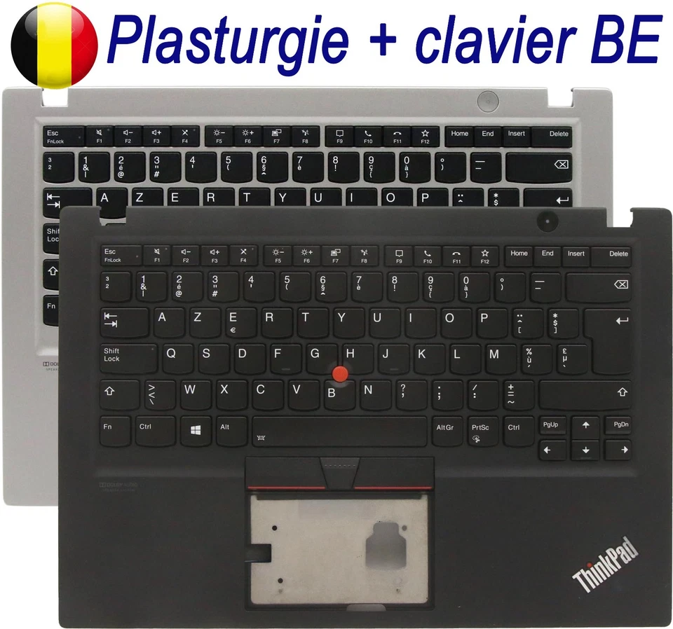 Plasturgie + Clavier Belge AZERTY pour LENOVO ThinkPad T14s - 1ère génération - Photo 1/1