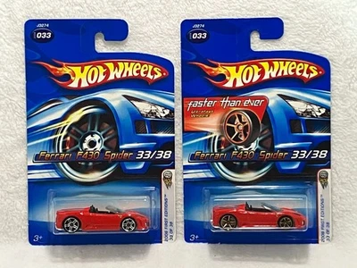 Hot Wheels (2) First Editions Ferrari F430 Spider Lot Of 2 (1) -Faster Than Ever - Image 1 of 2