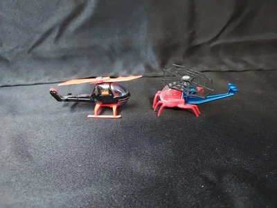 1978 Corgi Junior Spiderman Copter Batman Bat Copter Diecast 1/64 Lot Of 2 - Image 1 of 4