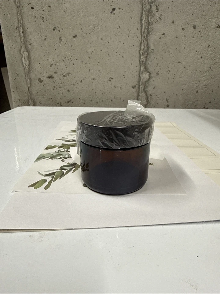 2oz Round Glass Jar Amber 40 Pieces - Image 1 of 3