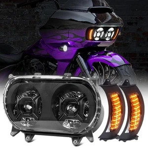 Faro LED con luces intermitentes para Road Glide 2015-2017 2018-2020 2021 2023 - Imagen 1 de 13