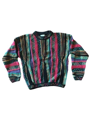 Suéter Vintage Norm Thompson Tundra Tejido 3D ESTILO COOGI MEDIANO 1990 Mercerizado Foto 1 de 4