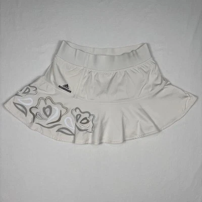 Adidas Stella McCartney Barricade Skirt Women's S White Golf Tennis Embroidered - Image 1 of 4