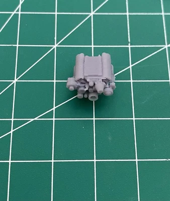 Motor 1/64 V8 impreso en resina 3D para Hotwheels Diecast Customs Muscle Cars Foto 1 de 4