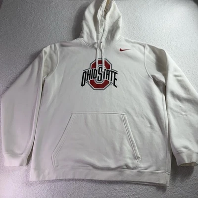 Ohio State Buckeyes Nike Club Polar Sudadera con Capucha Pullover Blanco Para Hombres XL Foto 1 de 4