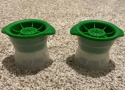 Set of (2) Tovolo Golf Ball Ice Molds for Whiskey & Other Drinks, 2.5" Cubes - Image 1 of 2