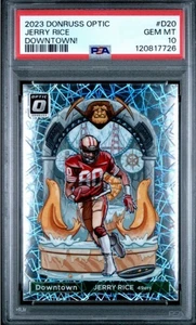 2023 Panini Donruss Optic Jerry Rice Downtown Psa 10! - Picture 1 of 2