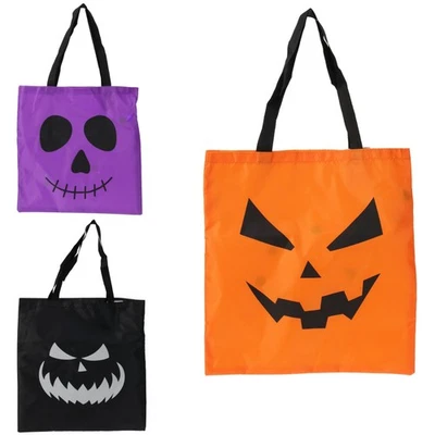 SELF IMPORT AGENCIES Halloween Sammeltasche Fasching Halloweenbeutel mit blinkenden LED Lichtern