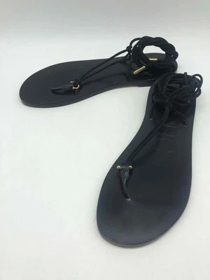 CH Carolina Herrera Black Size 39 Strappy Sandals - Image 1 of 4