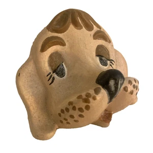  Soporte para gafas Arner beige pintado a mano cara de perro cachorro vintage 1993 - Imagen 1 de 6