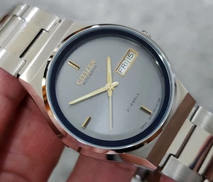 Mint Vintage Automatic Citizen Watch Automatic 71-2591 Gray DIAL Gents 2. - Picture 1 of 8