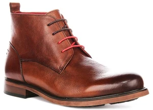 Justinreess England Walter Round Toe Schnürstiefel Chukka Herren in Braun UK 6 – 12 - Bild 1 von 6