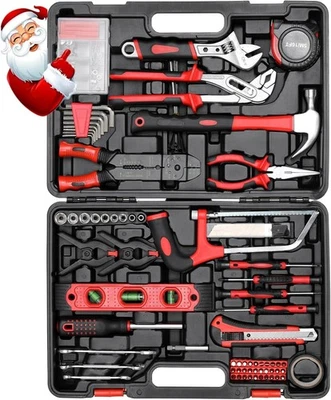 218-Piece Mechanics Tool Set Tool Kit Drive Socket Combination Wrench Tool Box - Image 1 of 4
