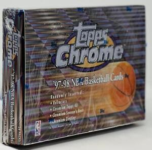 1997-98 Topps Chrome Basketball Retail Box
