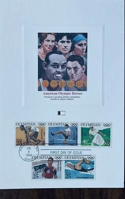 Fleetwood 精制卡 2500A 奥林匹克英雄 Owens Eagan Ewry Madison Wrightman — 第 1/2 张图片