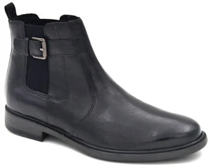 Geox Men's Terence Chelsea Boot Black Leather - Picture 1 of 3