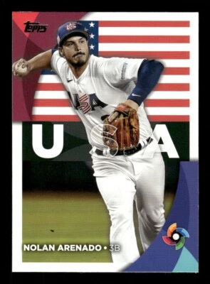 2023 Topps World Baseball Classic Nolan Arenado - Team USA - Image 1 of 2