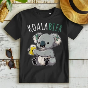 Koalabier Koala Koalabär mit Bier - Damen Premium Bio T-Shirt - Bild 1 von 4