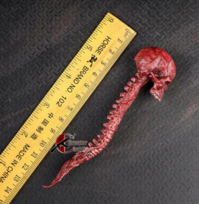1/6 Red Zombie Skull Skeleton Head Sculpt Model Toys For 12" Action Figure Doll  - Image 1 of 4