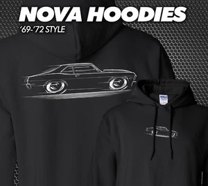 Hoodie 68-72 Nova Chevy II Chevrolet 1968 1969 1970 1971 1972 SS 68 69 70 71 72 - Bild 1 von 18