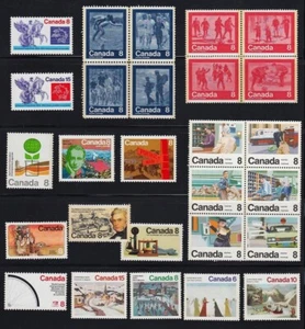 Canada 1974 Year Partial Stamps Collection 27 MNH stamps #629-655 - Picture 1 of 1