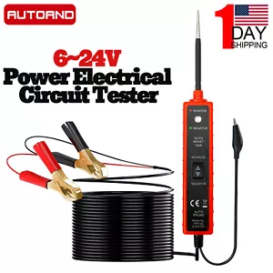 Electrical Tester Power Probe Tester Circuit Breaker 12V 24V Continuity Tester - Picture 1 of 16