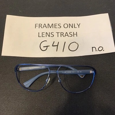 Очки солнцезащитные Emporio Armani EA2025 3076/80 синие авиаторы двойная мостовая оправа G410 - Изображение 1 из 4