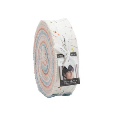 Moda MAKE TIME 40 1.5" Quilt Fabric Strips 24570HB Honey Bun - Aneela Hoey - Image 1 of 2