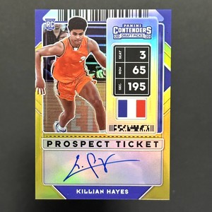 2020 Killian Hayes #/10 GOLD Panini Contenders Draft Picks Pistons RC AUTO 63