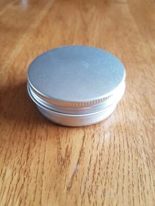 Round aluminium screw lid tin 70 X 20mm 60ml NEW high quality - Picture 1 of 3