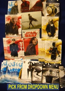 Star Wars The Last Jedi Series 2 Inserts Cards (FO, RS, IA, CB, TP, SV) U-Pick-1