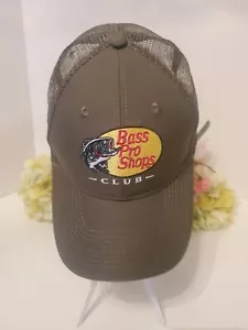 Logo Bass Pro Shops ~ CLUB ~ Sombrero de malla con cierre a presión Pesca al aire libre ~ OLIVA ~ NUEVO ~ - Imagen 1 de 3