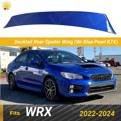Alerón trasero HighKick Duckbill K7X Wr azul peal para WRX STI 2022-2024 sedán Foto 1 de 4